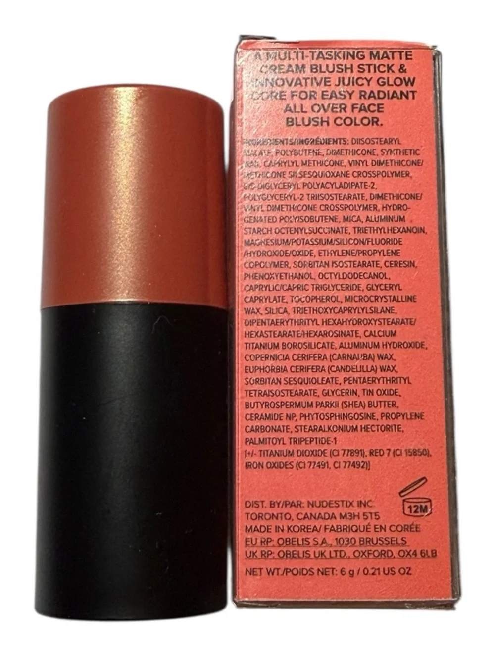 NUDESTIX Nudies Matte + Glow Core Sunset Gold Blush Stick Full Size NEW